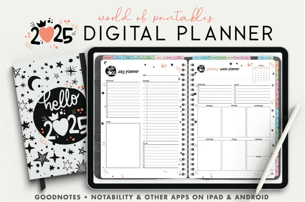 Cute Digital Planner 2025 Download