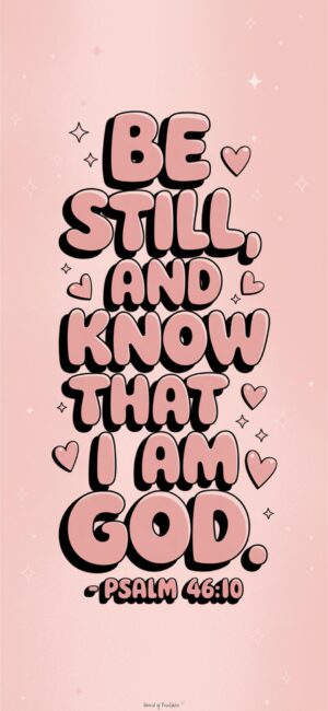 Be Still, And Know That I am God Encouraging quotes for believers
