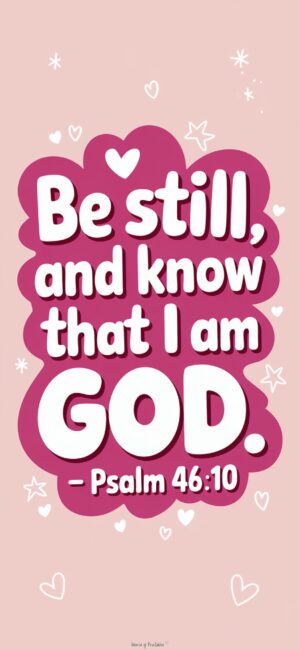 Be Still, And Know That I am God Youthful Christian backgrounds