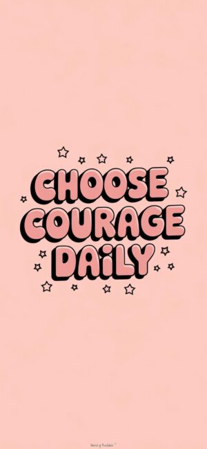 Choose Courage Daily Mindful Christian lock screens