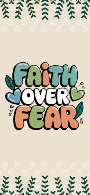 Faith Over Fear Christian quote wallpapers
