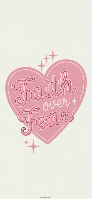 Faith Over Fear Quote Background