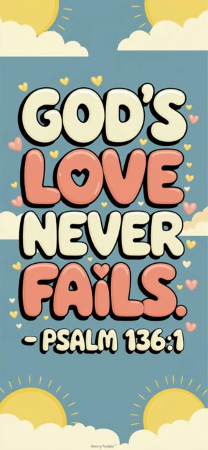 God's Love Never Fails Peaceful quotes from scripture