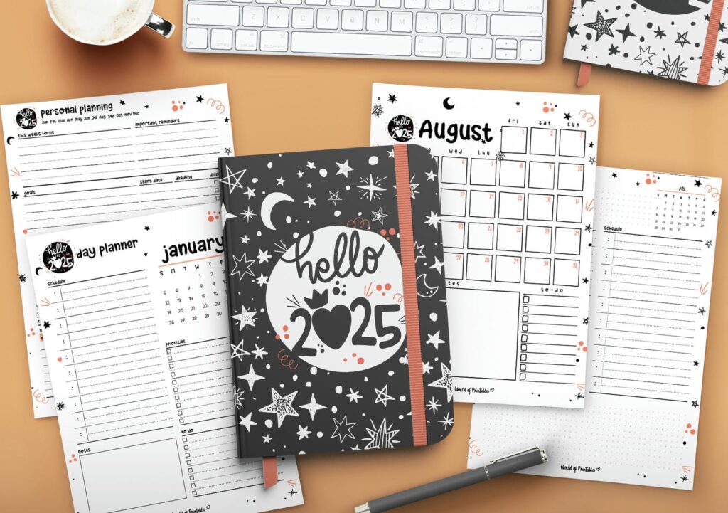 Hello 2025 Cute Planner Set
