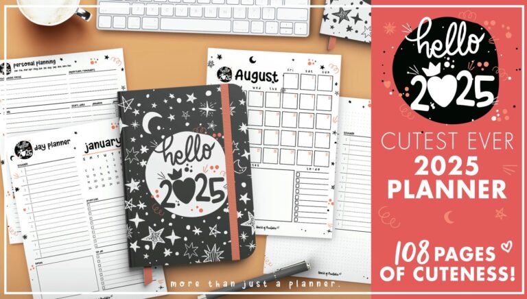 108 Cute Planner Pages To Print For Free - World of Printables