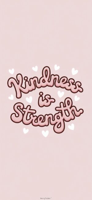 Kindness is Strength Girly Christian backgrounds