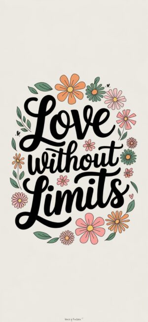 Love Without Limits Floral Bible wallpapers