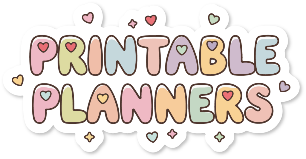 Printable Planners Title