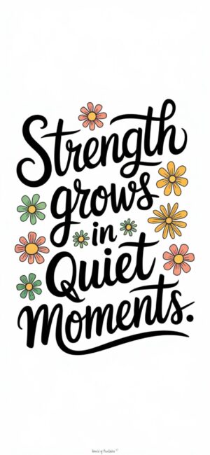 Strength Grows in Quiet Moments Bible wallpaper