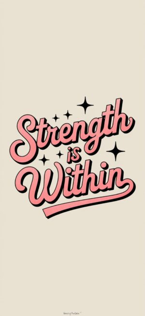 Strength is Within Christian Wallpaper