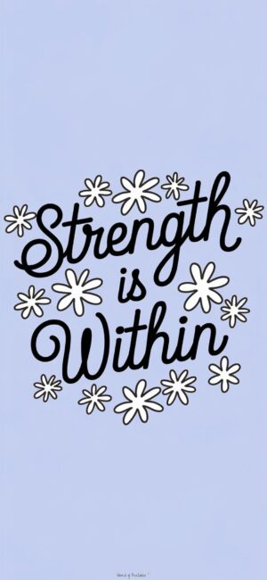 Strength is Within motivational quotes