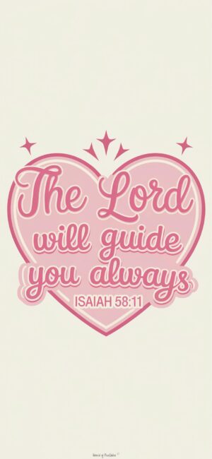 The Lord will guide you always Christian Wallpaper