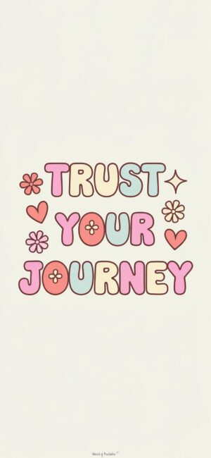 Trust Your Journey Colorful Journey Bible Verse Wallpaper