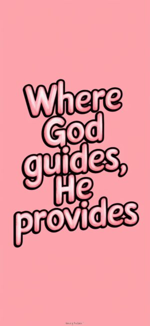 Where God Guides, He Provides Faith-focused quote backgrounds