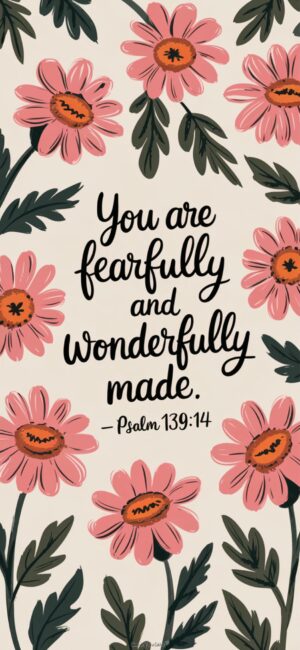 You are fearfully and wonderfully made Christian wallpapers