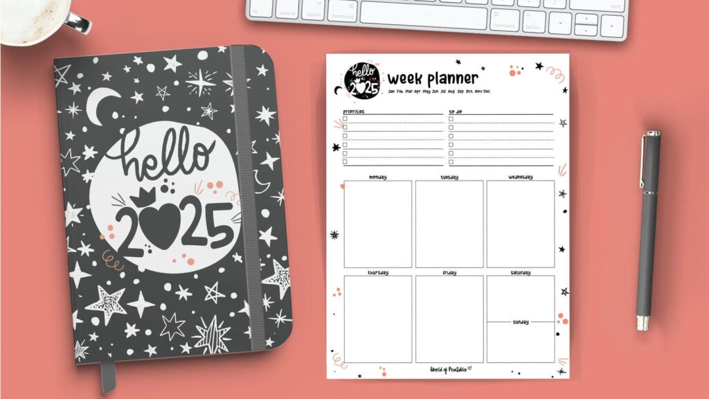 cute weekly planner 2025