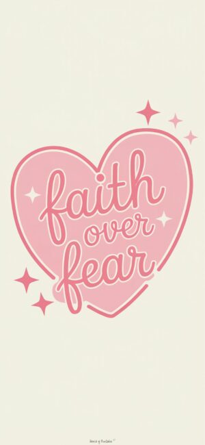 faith over fear Christian Wallpaper