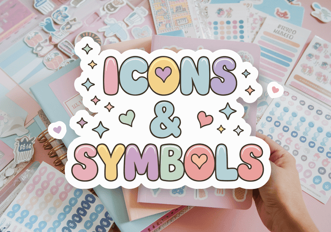 icons and symbols sticker hub