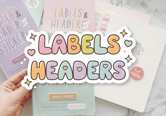 labels and headers sticker hub