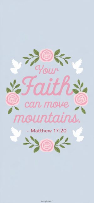 your faith can move mountains Soft Christian wallpapers