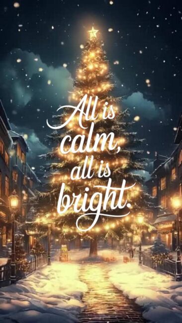All is Calm, all is bright Christmas Live Wallpapers