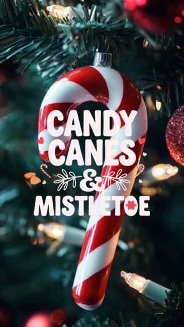 Candy Canes and Mistletoe Christmas Live Wallpapers