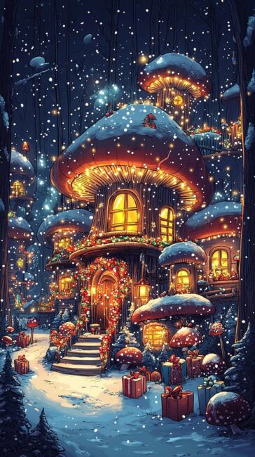 Cute Village Christmas Live Wallpapers