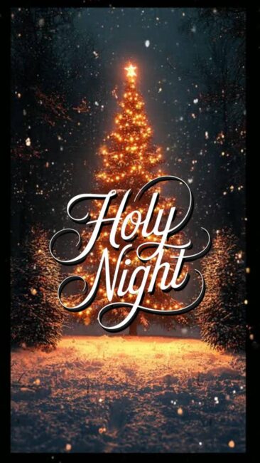 Holy Night Christmas Tree Live Wallpapers