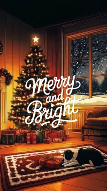 Merry and Bright Festive Christmas Live Wallpapers