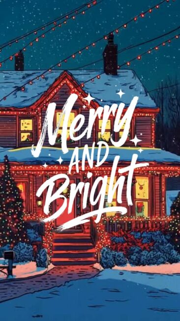 Merry and Bright Lofi Christmas Live Wallpapers