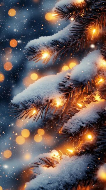 Snowy Branches Christmas Live Wallpapers