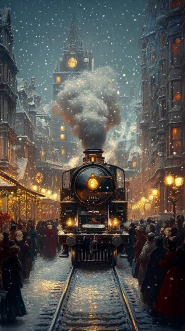 Steam Train Christmas Live Wallpapers