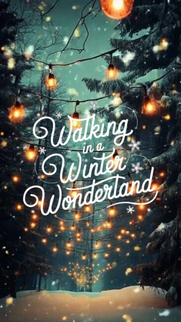 Walking in a Winter Wonderland Christmas Live Wallpapers