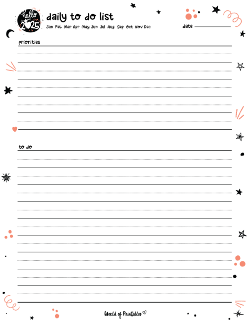 108 Cute Planner Pages To Print For Free - World of Printables