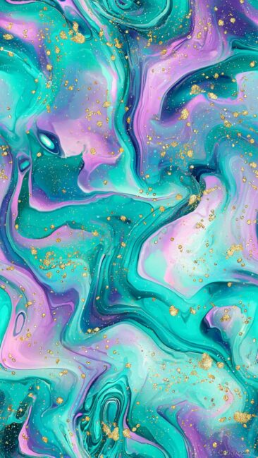 Aura Color Wallpapers of Green and Purple