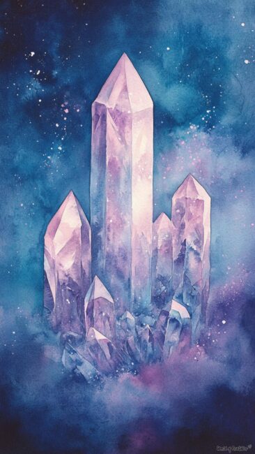 Aura Phone Background Fairy Crystals