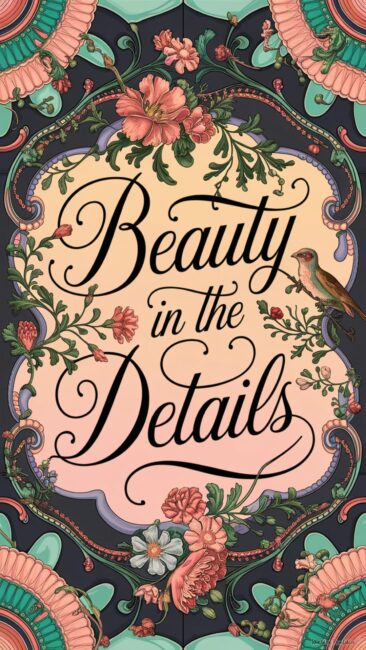 Beauty in the Details Rococo Floral Wallpapers
