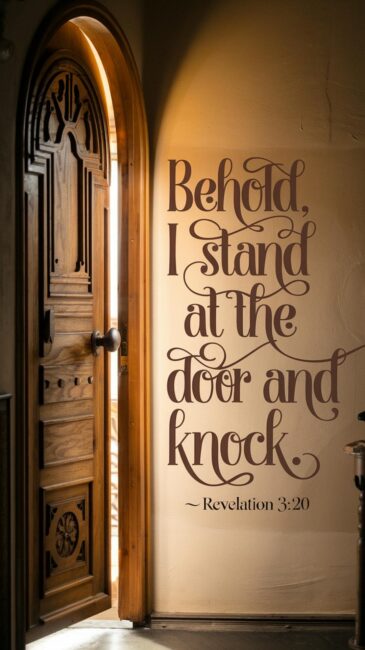 Behold, I stand at the door and knock Christian Backgrounds