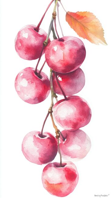 Bunch of Cherries Wallpaper