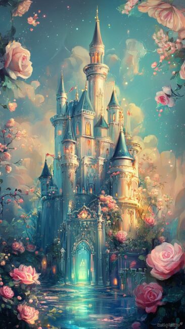 Castle and Roses Rococo Wallpapers for Phone