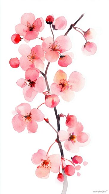 Cherry Blossom and Cherry Wallpaper