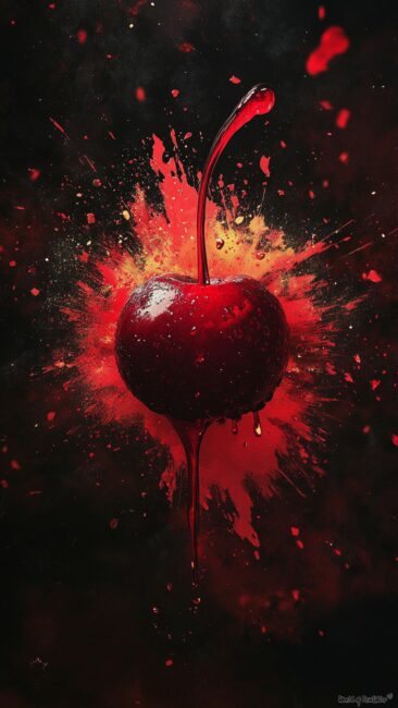 Cherry Explosion Wallpaper Background