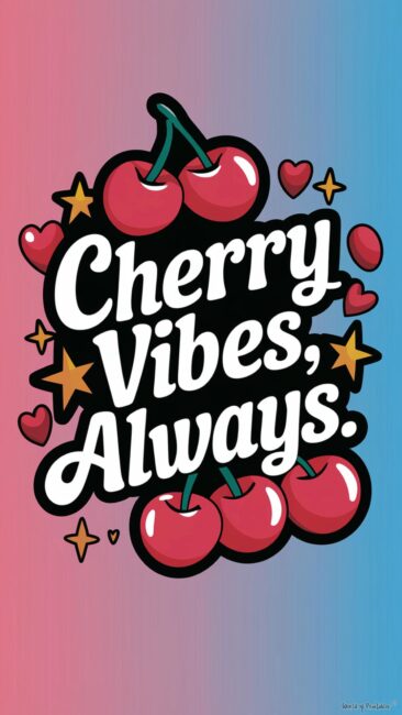 Cherry Vibes Always Background