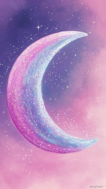 Crescent Moon Aura Wallpapers for Phone