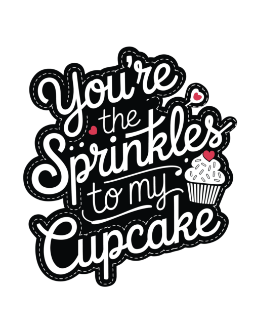 Cupcake printable valentines day card for Kids
