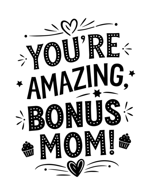 DIY printable Mother’s Day cards for stepmom