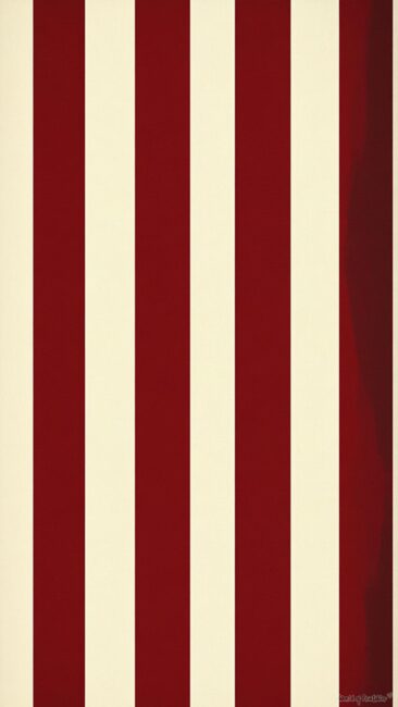 Dark Cherry Red Striped Wallpaper