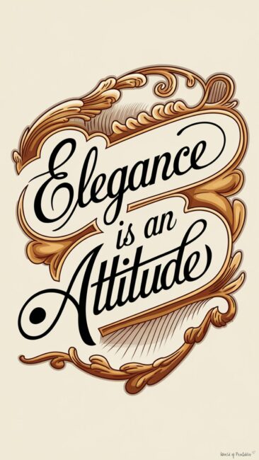 Elegance is an Attitude Rococo Wallpapers for phone