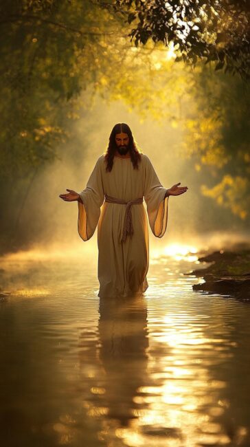 Forest Jesus HD Wallpaper
