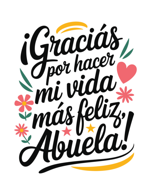Free printable Mother’s Day cards in Spanish for Abuelas